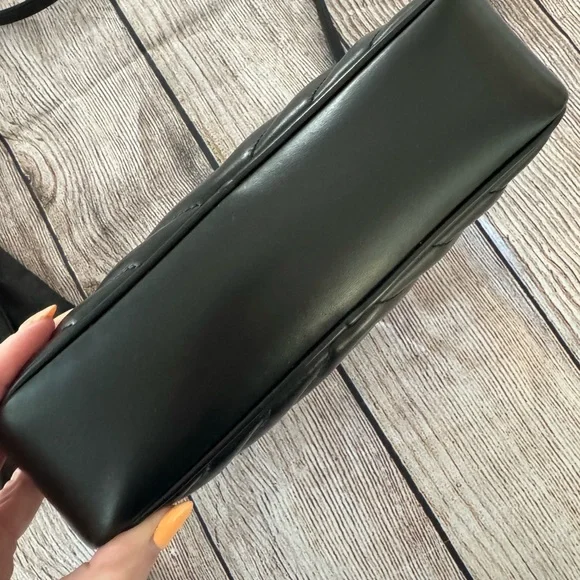 Saint Laurent Quilted Black Crossbody with Silver Accents - Picture 4 of 13